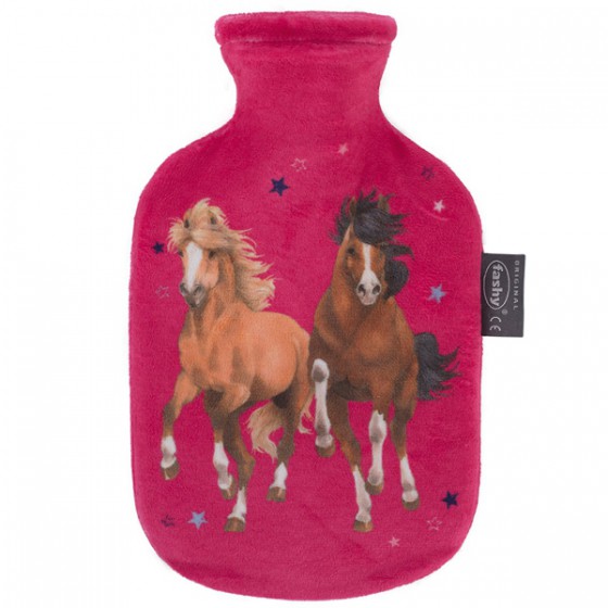 Warmwaterkruik - Hoes met paarden