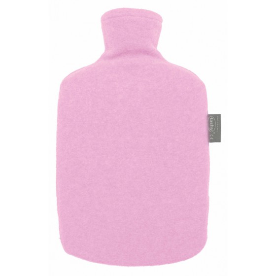 Warmwaterkruik - Met fleece hoes eco roze
