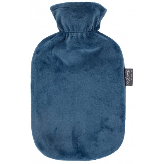 Warmwaterkruik - Met petrol blauw zachte hoes