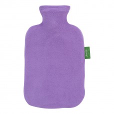 Warmwaterkruik- Met gerecycelde fleece hoes lila 